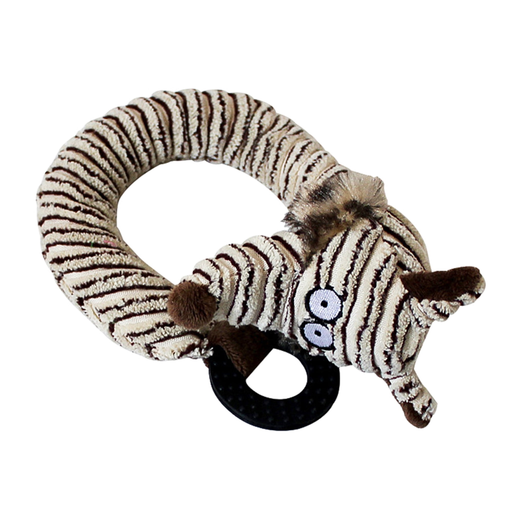 Kepooman No Stuffing Squeaky Dog Toy for Small Medium Large Dog, Pet Plush Animals Chew Toy for Teething Chewing and Playtime, Single, Beige Kepooman No Stuffing Squeaky Dog Toy for Small Medium Large Dog, Pet Plush Animals Chew Toy for Teething Chewing and Playtime, Single, Beige