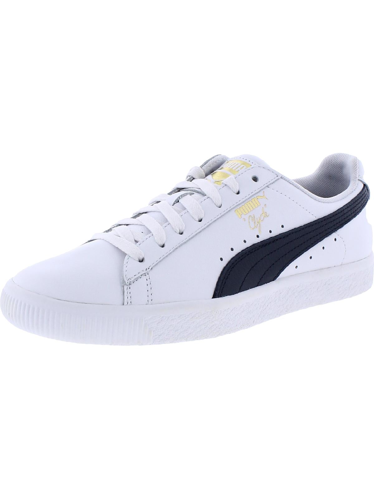 Puma Womens Clyde Leather Lifestyle Sneakers - Walmart.com