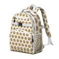thumbnail image 4 of Autumn Retro Student Backpack with Wildflower Print Adjustable Shoulder Straps Chest Strap Spacious Durable School Backpack, 4 of 6