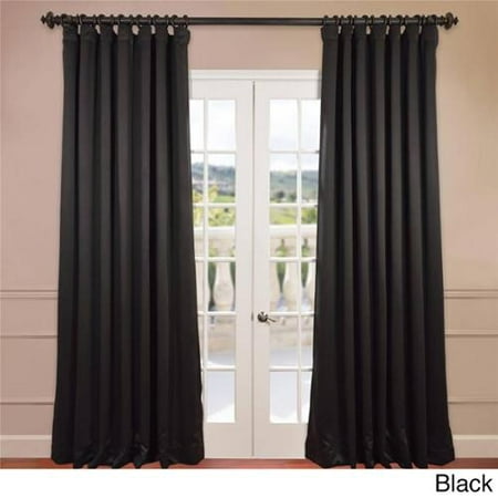 Extra Wide Thermal Blackout 120inch Curtain Panel Black Walmart.com