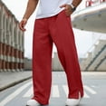 thumbnail image 2 of Casual Pants for Men Fashion Casual Solid Color Loose Winter Drawstring Pockets Pants Sweatpant Soft and Comfortable, 2 of 7