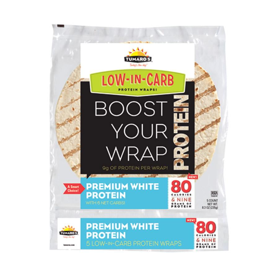 Tumaro's LowInCarb Protein Wraps Premium White 5 CT