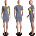 thumbnail image 6 of Henpk Summer Dresses for Women Striped T Shirt Dress Casual Midi Dress Short Sleeve Sundress with Pockets Stripe Print Fashion Dress Short Sleeve Mini Dress Yellow XXXL, 6 of 7