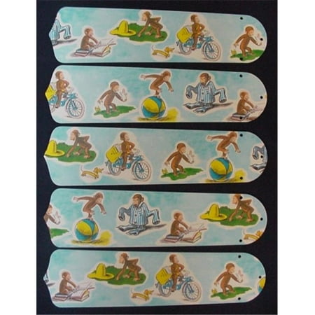 

Curious George Monkey 52 in. Ceiling Fan Blades Only