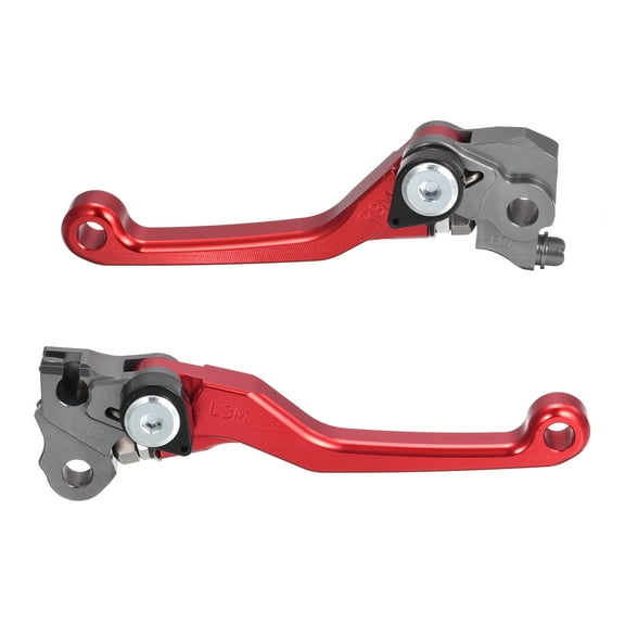 Pair Red Motorcycle Brake Clutch Levers Adjustable Folding for Honda CRF250R CRF450R 2007-2020