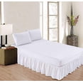 thumbnail image 2 of MesaSe Sheets & Beyond Solid Microfiber 14” Bed Skirt  Queen  White, 2 of 5