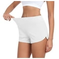 thumbnail image 3 of LWP Womens Running Shorts Quick Dry Sports Shorts High Waist Athletic Workout with Liner Zipper Pockets, 3 of 11