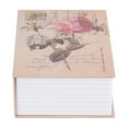 thumbnail image 3 of Caja de seguridad creativa con forma de libro, para guardar dinero, joyas y cerradura de combinación (rosa), 3 of 14