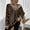 Brown Sweater for Winter, variant on XPMWRP Women's Oversized Striped Tunic Sweaters Casual V Neck Long Sleeve Color Block Knit Trendy Pullover Jumper Tops Black XL