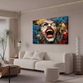 thumbnail image 3 of Abstract Decorative Painting Of Human Face Framed Gallery Poster Decorative Painting Canvas Wall Art Living Room Posters Bedroom Painting,Frame-style,24x36inch(60x90cm), 3 of 8
