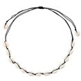 thumbnail image 1 of Collar de concha de cauri natural para mujer, gargantilla de concha hecha a mano, collar ajustable, joyería bohemia de playa hawaiana, 1 of 3