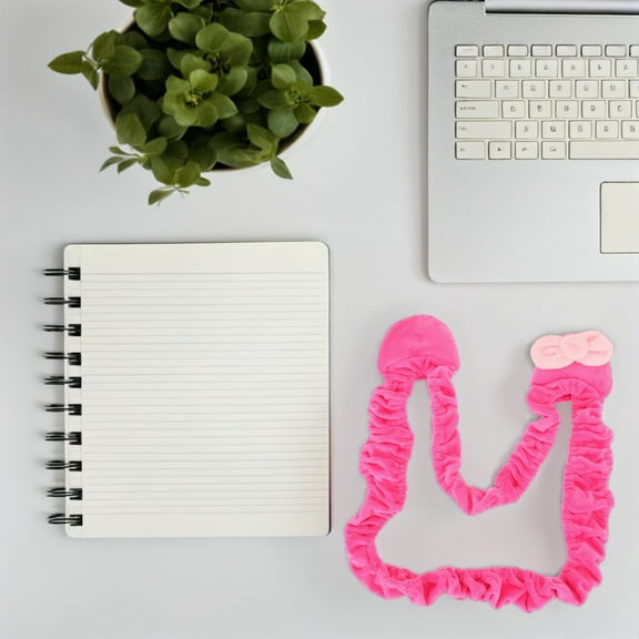 WEAVILUX 1Pack Computer Monitor Dust Covers for 20-32 Inch Monitors in Rosy Color with Elastic Design and Dustproof