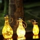thumbnail image 4 of Moyic 10 piezas de luces de cadena de botellas de vino, atmósferas de vacaciones solares al aire libre, lámpara decorativa de corcho, jardín, Iluminación navideña Luz blanca Moyic HA073669-02, 4 of 6