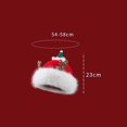 thumbnail image 3 of XIAOCHA Women’S Reindeer‑Horn Beanie，Fur‑Trim Fall‑Winter Outdoor Toque,White, 3 of 7