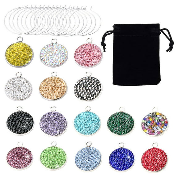 Himition 1 Set of Delicate Wine Glass Markers Party Cups Identifiers Decorative Cup Signs