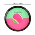 thumbnail image 3 of YAHHU Children Sport Toy for Throw and Catch Ball Game Activity Beach Outdoor Set with 2 Bats and 1 Ball, Red/Green [cite: 13, 21], 3 of 9