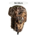 thumbnail image 5 of TELOLY Unisex Cap Camouflage Plush Lining Ear Protection Brimless Windproof Autumn Winter Thicken Riding Trapper Hat for Outdoor, 5 of 7