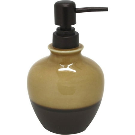 Better Homes and Gardens Reactive Glaze Ceramic Accessories Collection - Short Lotion/Soap Pump