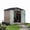 12x10FT without light, variant on TEQIN 6x8 Ft Metal Garage Shed,Outdoor Storage Shed With Lockable Doors,Heavy Duty Carport For Cars, Boats, Trucks And Equipment Storage