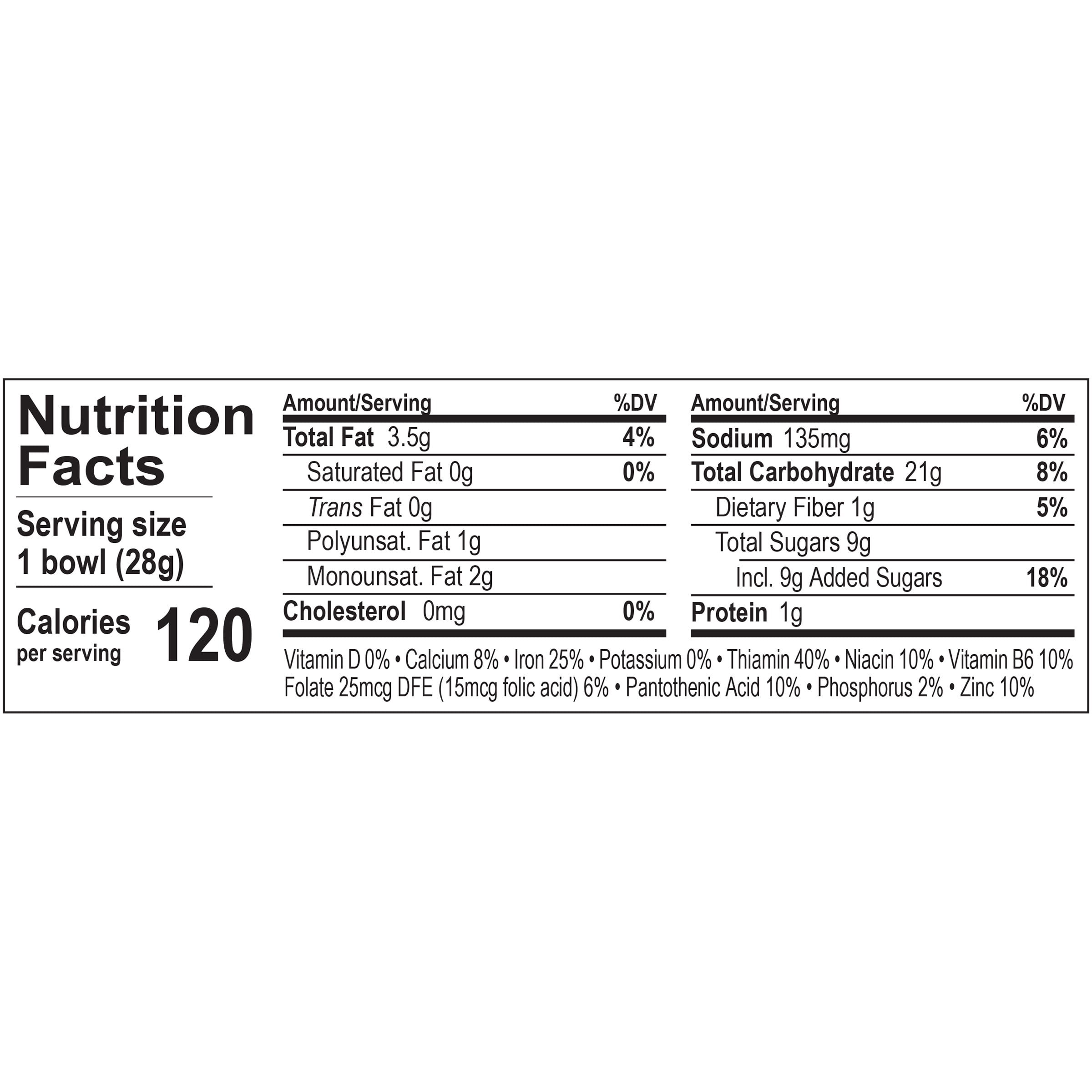 Malt-O-Meal Cinnamon Toasters® Breakfast Cereal, Bulk Bagged Cereal, 1 Ounce - 1 count