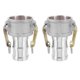 thumbnail image 1 of Uxcell 2 Paquete 2" Adaptadores de Bloqueo de Cámara de Aluminio - Adaptador Macho x Rosca NPT Femenina, 1 of 5