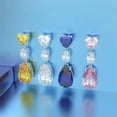 thumbnail image 2 of Fashion Wedding Jewelry Cubic Zircon 925 Silver Drop Earring Gift A Pair, 2 of 7