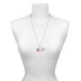 thumbnail image 3 of Delight Jewelry Silvertone Heart with Horse Head - Hot Pink Heart Nurse Strong Zoe Necklace, 3 of 4