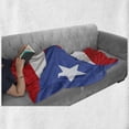 thumbnail image 6 of Puerto Rico Soft Flannel Fleece Throw Blanket, Simple Graphic Illustration of Puerto Rico Flag Stripes Star, Cozy Plush for Indoor and Outdoor Use, 60" x 80", Vermilion Violet Blue, by Ambesonne, 6 of 6