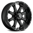 thumbnail image 2 of Raceline 991B-ASSAULT 17" Cast Aluminum Wheel, ASSAULT BLACK 17X9 6X5.5 0mm (5"B/S) Fits select: 2015-2018 CHEVROLET SILVERADO K1500 LT, 2014 CHEVROLET SILVERADO K1500, 2 of 5