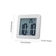 thumbnail image 5 of Injueey Despertador Pantalla de temperatura LCD Temporizador a prueba de agua Ventosa de cabecera Termómetro Cronómetro multifuncional Inicio Decoración del hogar Blanco, 5 of 6
