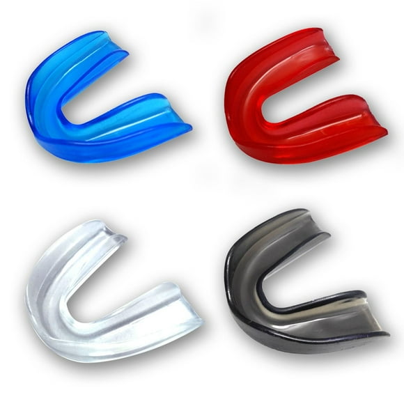 4 Set Mouldable Sports Mouth Guards for Adults & Kids(Age 8-12),Tooth Protector for Taekwondo Football,Basketball,Boxing,Wrestling,Kickboxing - BPA Free (Multi-Color)