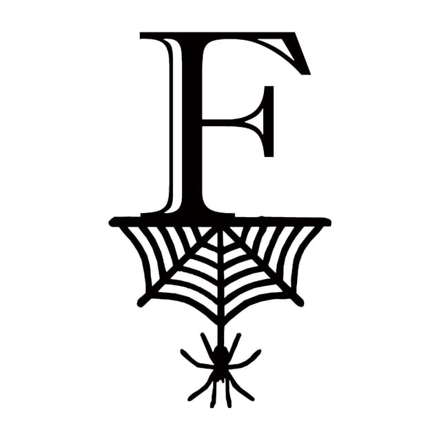 Xihbxyly Colgante de Letras de Halloween, 26 Letras con Diseño de Araña, Etiqueta Colgante de Hierro Espeluznante, Decoración Divertida y Creativa para El Hogar, Decoración para Fiesta de Halloween,