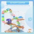 thumbnail image 4 of PawHut 5 Tiers Hamster Cage, Portable Animal Travel Carrier, Light Blue, 4 of 10
