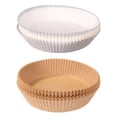 thumbnail image 4 of 100 alfombrillas para hornear de vapor de pulpa de madera con revestimiento de papel desechable para freidora de aire (marrón) Ndcxsfigh Nuevos Originales, 4 of 9