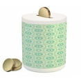 thumbnail image 1 of Mint Piggy Bank, Big and Little Circles in Symmetrical Composition with Vintage Pastel Colors, Ceramic Coin Bank Money Box for Cash Saving, 3.6" X 3.2", Mint and Pale Green, by Ambesonne, 1 of 4