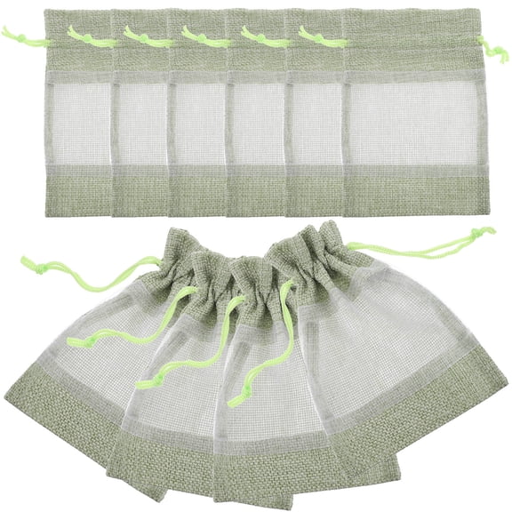 WHAMVOX  10 Pcs Clear Bags for Toiletry Organizer Storage Small Mesh