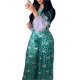 thumbnail image 4 of Traje informal Sunloudy para mujer, camisa de manga larga con estampado geométrico de plumas y pantalones largos de pierna ancha estampados Sunloudy  S M L XL XXL, 4 of 8