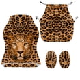 thumbnail image 4 of Whosucclay Leopard Print Gaming Chair Covers, Indoor Non-Slip Gaming Chair Seat Cover Soft Easy to Install Office Chairs Covers Stretchable with Armrest Cover, 4 of 8