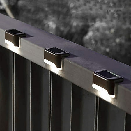 

Solar Lights Outdoor 4 Pack Outdoor Lights for Patio Brown Solar Step Lights LED Water Proof Lighting for Outdoor Stair Patio Yard Fence Kitchen & Dining birthday gifts for women