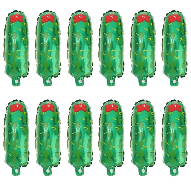 20 piezas de diseño de cactus globo de papel de aluminio globos divertidos creativos suministros de fiesta para bodas de cumpleaños