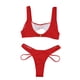 thumbnail image 5 of Gibobby Trajes de Natación para Mujer Mujeres Bandeau Bandage Bikini Set Push Up Traje de baño brasileño Ropa de playa Traje de baño Tow Piece Traje de b(Rojo,CH), 5 of 5