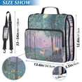 thumbnail image 2 of FORMRS Zipper Binder with Shoulder Strap 2-inch Ring 500 Sheet Capacity File Bag, Purple Forest Scene, 2 of 5