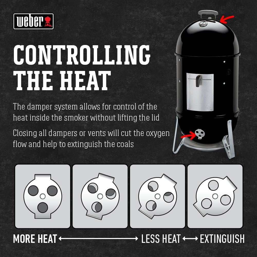 Weber Smokey Mountain Cooker Charcoal Smoker