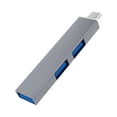 thumbnail image 2 of HOARBOEG Mini Type-c Hub Extensions, 3 Port USB , Type-c Adapter Station, Slim Portable Data Hub, Type-c Splitter Aluminum Clearance Sale Holiday Gifts, 2 of 7