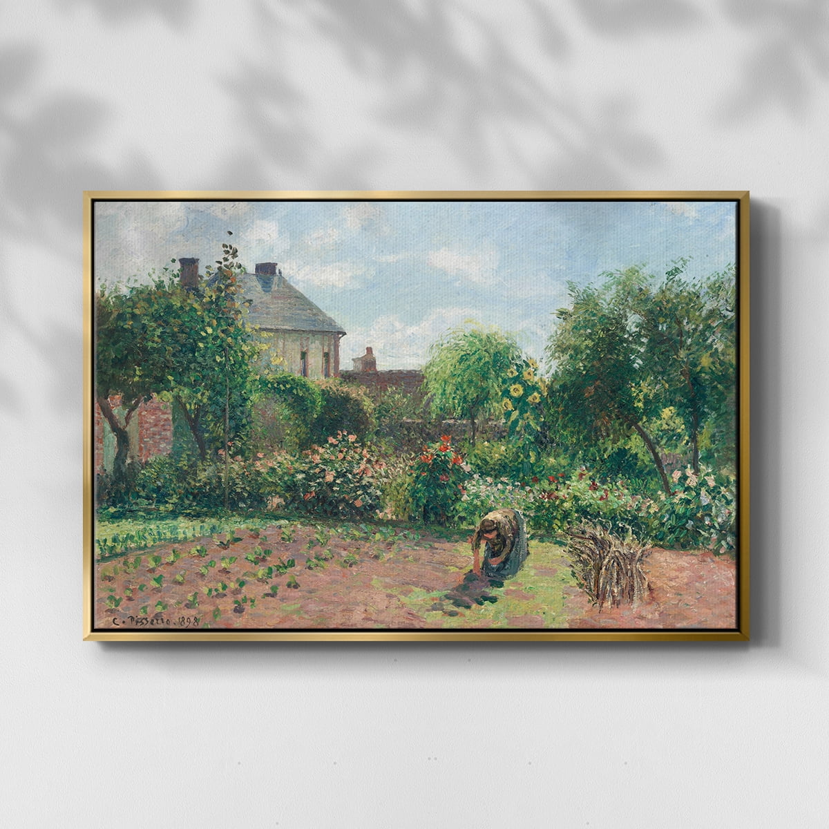 Vintage Landscape-CCLII By Wexford Home Framed in Gold Wood Gallery Wrapped Canvas 27 in. x 41 in.