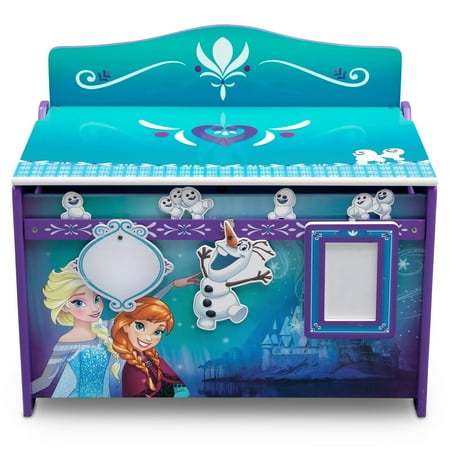 Anna Top - Disney Frozen Elsa & Anna Deluxe Toy Box with Track Buddies (Includes Dry Erase Board, Photo Frame, Snowgies & Olaf Toys)