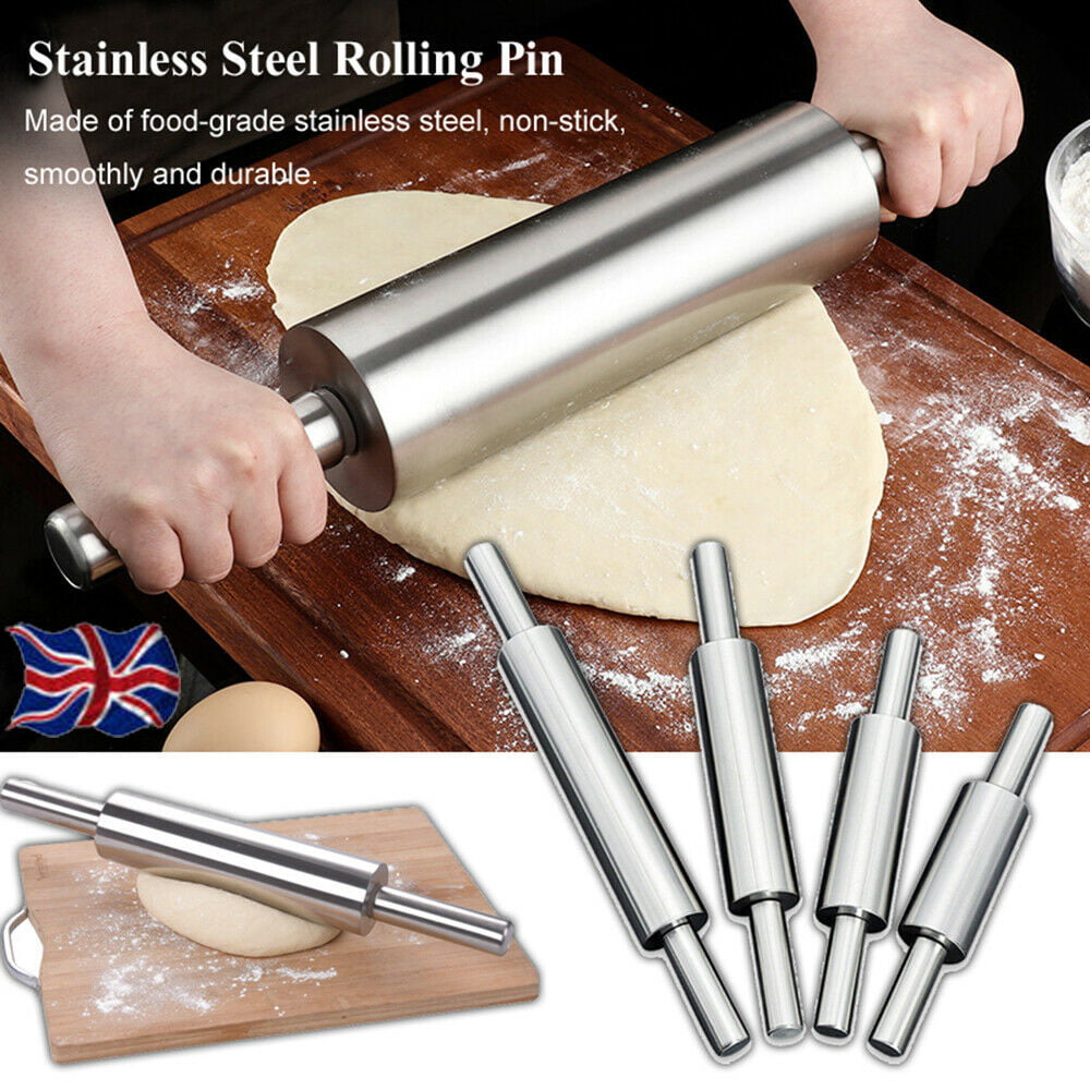 Stainless Steel Non-stick Rolling Pin Dough Roller Kitchen Baking Pastry   Ц 