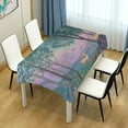 thumbnail image 4 of Yayeee Tablecloths 54" x 72" Rectangle Wrinkle Resistant Party Table Cover, Purple Forest Scene, 4 of 8