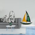 thumbnail image 2 of Estatua de arte abstracto,Estatua de resina para decoración del hogar,manualidades y obras de arte.,Figura de velero,Escultura de velero de hierro para decoración de oficina y hogar,Estatua, 2 of 8