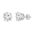 thumbnail image 2 of Unique Moments 2 Carat Lab Grown Round Diamond Stud Earrings 14K White Gold Screw Backs, 2 of 6